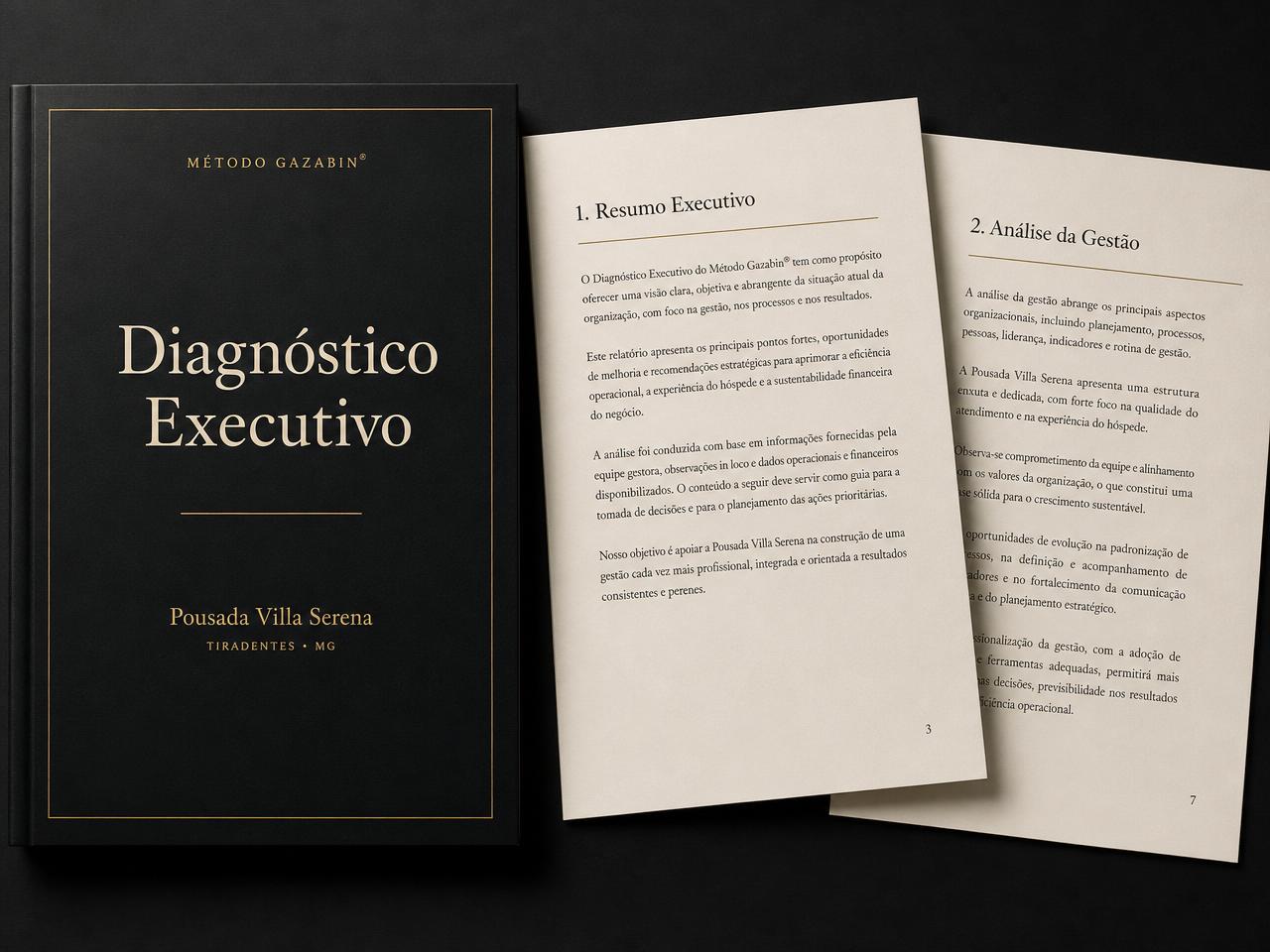 Exemplo ilustrativo do Diagnóstico Executivo Método Gazabin®